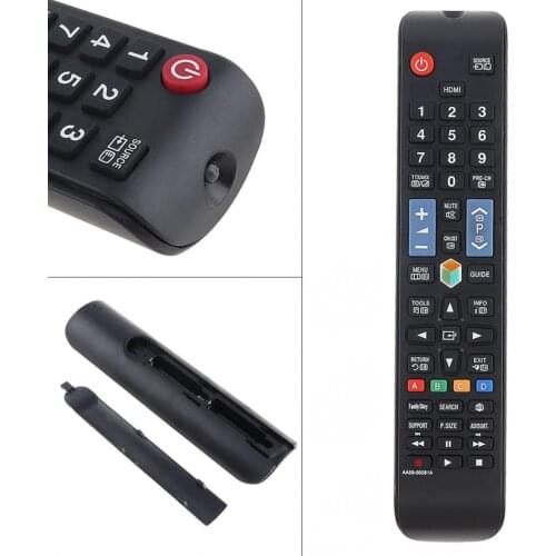 Replacement Remote Control Support 2 x AAA Batteries for SAMSUNG AA59-00581A AA59-00582A AA59-00594A TV 3D Smart Player HDTV