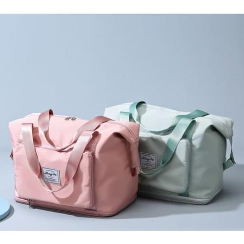 Womens Bag Shoulder Bags Foldable Waterproof Oxford Cloth Handbags Large Capacity Training Travel Gym Shopper Bags for Women