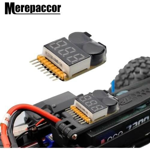 1PCS 1-8S Low Voltage Buzzer Alarm Lipo Battery Voltage Indicator Tester for RC Car RC Boat RC Drone