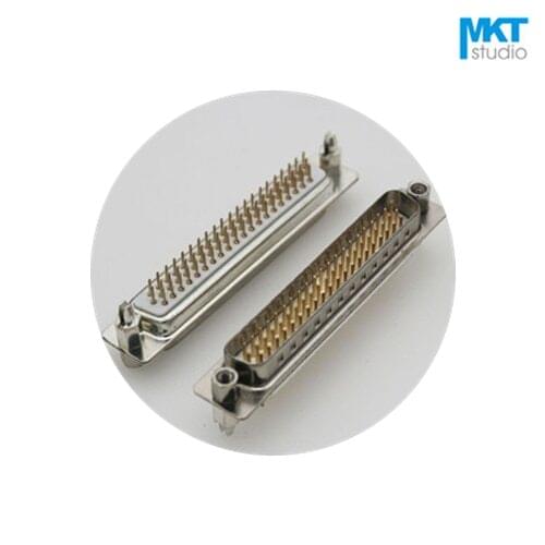 100Pcs Gold Plated Male/Female White Straight DB62 DR62 DP62 Triple D-sub PCB Mount VGA Connector Socket With Screw Nuts