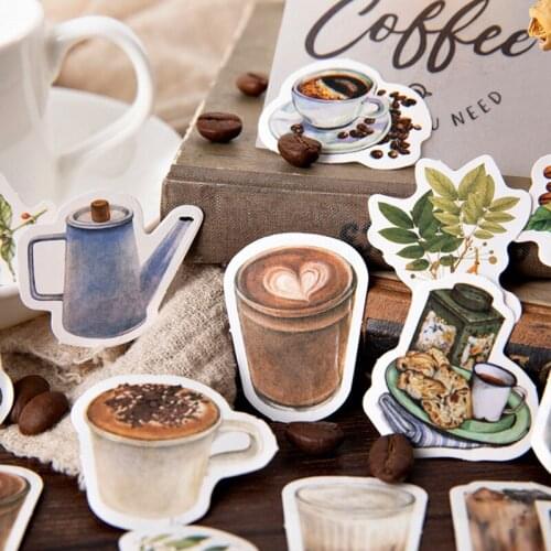 20packs/lot Creative Rooftop Cafe Sticker Decor DIY Scrapbooking Sticker Stationery Kawaii Diary Label Sticker Free Shipping