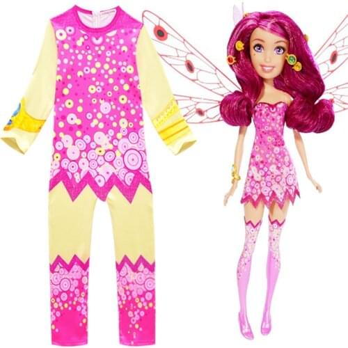 2020 Halloween Costumes for Kids Anime Mia and Me Cosplay Bodysuit Girls Mia Character Disfraz Party Clothing Fancy Dress