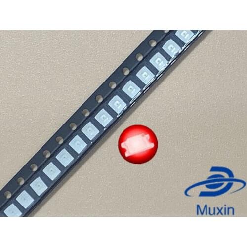 500PCS 12-20LM 2835 Red SMD LED 0.2W high bright light emitting diode chip leds 620-625NM PLCC-2 60Ma SMD/SMT 3528 Red