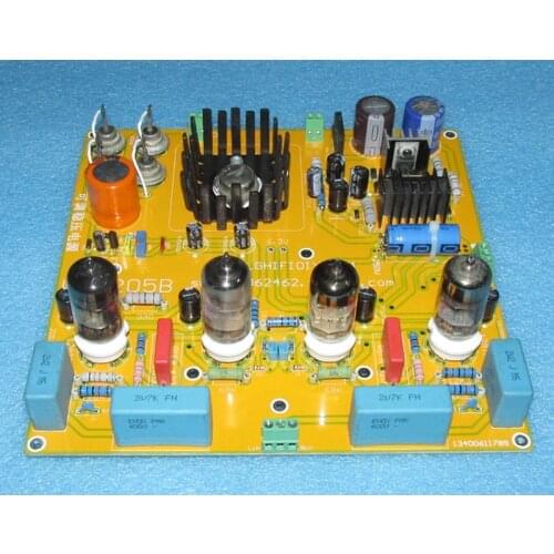 6N2 + 6N1 parallel bile bile preamp board LG-205B of British Matisse dream bile preamp version, the circuit gain is 10 times