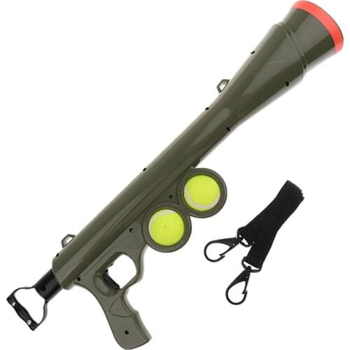 Automatic Pet Tennis Ball Launcher Pet Play Fetch Throw Outdoor Toy