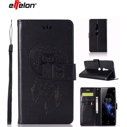 Effelon For Sony Xperia XZ2 Case Luxury PU Leather Back Cover Case For Sony Xperia XZ2 H8216 H8266 H8296 Phone Cover Bag Skin