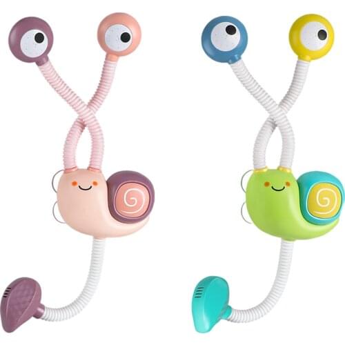 Battery Operated Baby Bath Toy Spray Water Snail Sprinkler Water Game Toys for Swimming Pool, Tubs