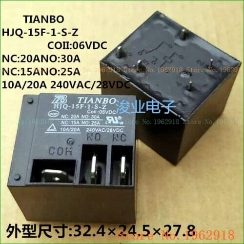 HJQ-15F-1-S-Z 06VDC 6V 30A T91 T90