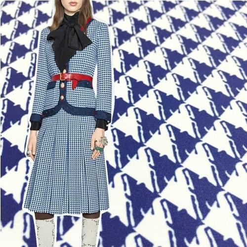 Italian Gu Brand Fashion Printing Fabric Autumn and Winter Polyester Clothing Fabrics Per for Dress Meter Sewing Home Textile