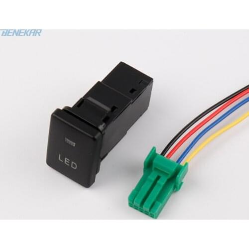 Benekar LED Lamp Light Switch Button for Toyota Prado SIENNA Land Cruiser 2011-2015