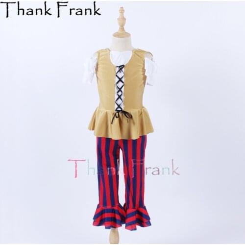 New Girls Modern Dance Costume Kids Two-piece Set Jazz Costumes Adult Striped Rave Clothes For Dancing Child Stage Dancwear C692