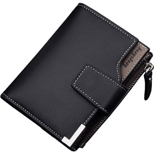 New Leather Mens Wallet Short Large-capacity Multi-function Fashion Retro Tri-fold Wallet To Show The Mans True Color Wallet