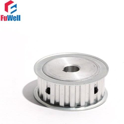 L-18 Timing Belt Pulley with Keyway L Type 18Teeth Transmission Pulley 21/27mm Belt Width Aluminum Alloy Gear Pulley