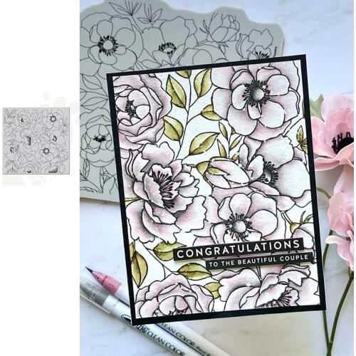FLOWERS Metal Cutting Dies Scrapbook Diary Decoration Stencil Embossing Template DIY Greeting Card Handmade 2021 New