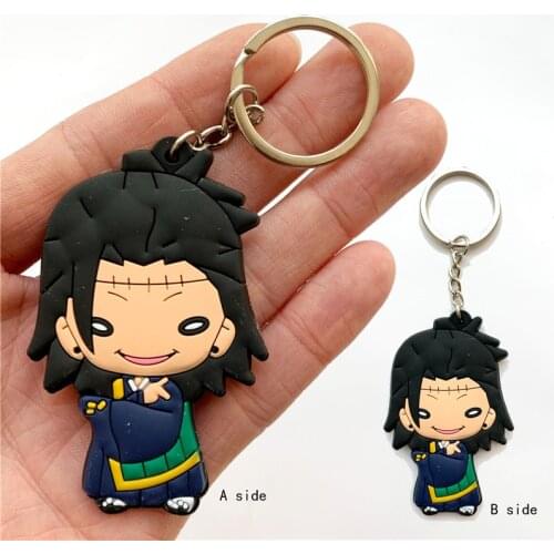 Cute Geto Suguru Key Ring Silica Gel Key Chains Key Holder Kids Accessories Trinkets Cosplay Itabag Keychain Gift