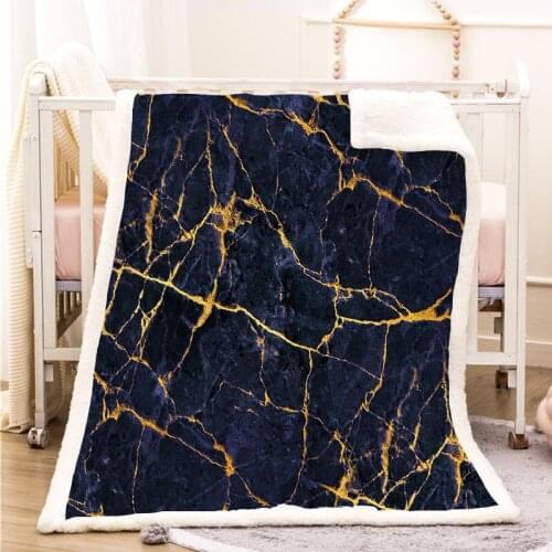 Marble Artistic Texture 3D Print Throw Blanket Fashion Geometry Flannel Blanket For Beds Home Textiles Luxury Kids Gift Hot Sale