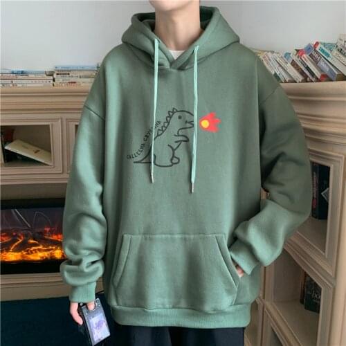Autumn New Mens Loose Hooded Pullover Harajuku Hoodie Oversize for Man Sweatshirt