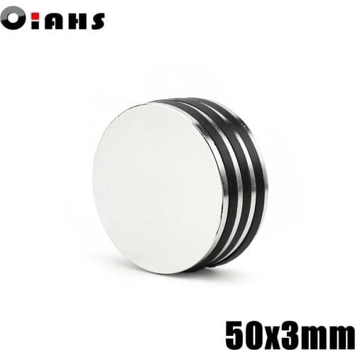 1pcs 50x3mm Super Powerful Strong Bulk Small Round NdFeB Neodymium Disc Magnets Dia 50mm x 3mm N35 Rare Earth NdFeB Magnet