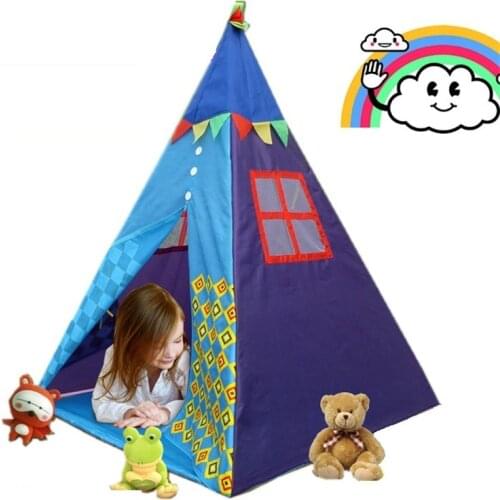 Princess Tent Indian Play Tent Indoor Outdoor Play House Portable Foldable Girls Boys Play Role Play Game Toy For Children Kids