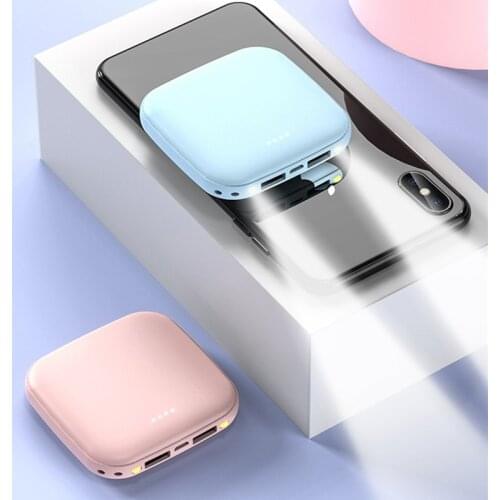 Mini Power Bank 10000mAh Smartphone Portable Charger Powerbank 10000 mAh For Xiaomi iPhone 11 External Mobile Battery Poverbank