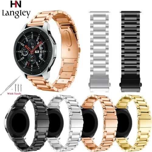 20 22mm Wristwatch / Smart Watch Universal All Stainless Steel Watchband For Samsung Gear S2 S3 Classic For Ordinary Watch Strap