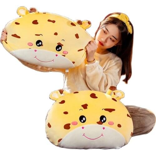 Super soft feather cotton padded plum deer pillow cartoon full girl bed sleeping pillow sofa cushion Plush toys kawaii room deco