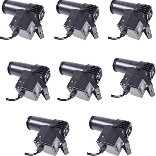 8pcs/lot 10W RGBW LED Stage Lighting DMX512 Pinspot Beam Spotlight 6 CH DJ DISCO Party club room entertainment show