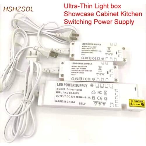 Ultra-Thin DC 12V Output DuPont Terminal Port Showcase Cabinet Kitchen Bookshelf IP20 Switching Power Supply for led strip light