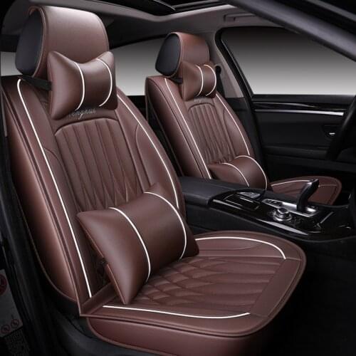 HeXinYan Universal Leather Car Seat Covers for Geely GX Emgrand EC7 X7 FE1 atlas GT car styling automobiles Interior auto Cushio
