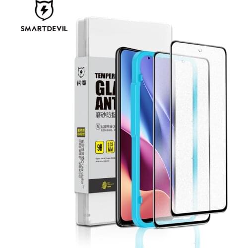 SmartDevil Tempered Glass Screen Protectors For Xiaomi POCO F3 X2 F2 Pro Matte Glass For Redmi K40 K30 Matte Glass Full Coverage