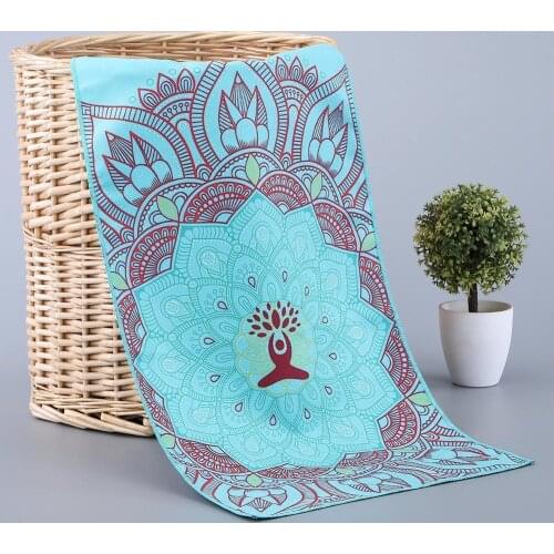 100CM*30CM Yoga Towels Fitness Towels Printed Microfiber Sports Travel Quick-drying Sweat-absorbent towel