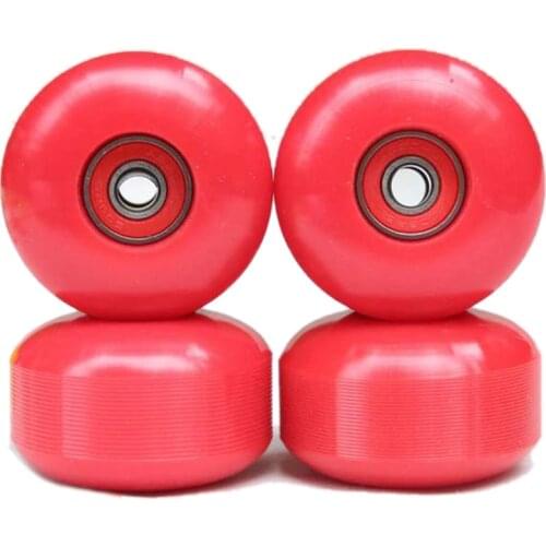 4Pcs PU Skateboard Wheels 52mmx32mm 95A High-Density 8Pcs Bearings Skate Wheel for Skateboard