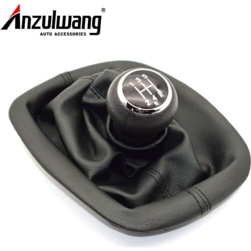 5 Speed Car Gear Shift Knob Stick Gaiter Boot with Gear Shift Collars For Volkswagen Passat B5 1996-2005