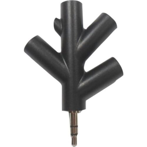 3.5mm Earphone Adapter 1 Male to 4 Female Jack Adapter Plug Stereo Headphone Splitter for PC/MP3 Smartphone Player