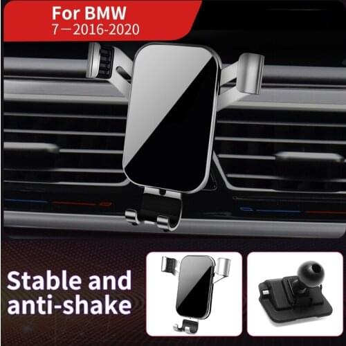 Car Phone Holder Mounts Stand GPS Gravity Navigation Bracket For BMW 7 Series G12 730 740 750 760 I 2016-2020 Car Accessories