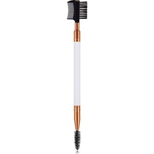 3 Pcs Double End Eyebrow Comb Brow Lash Brush Eye Makeup Eyelash Grooming Makeup Brush Nylon Fiber Portable Cosmetics Tool
