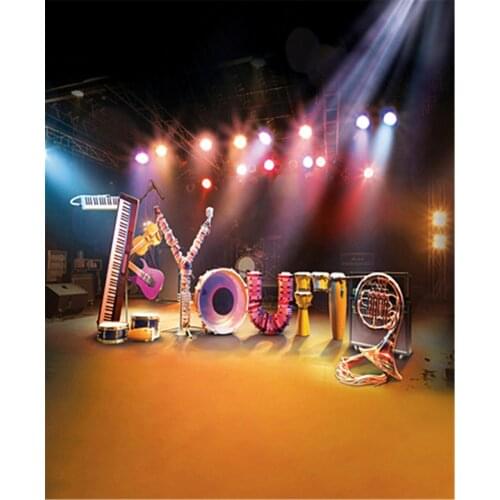 Photography Background 5x7 Concert Stage Spotlights For Wedding Photo Shoots Real Professional Backdrops for Photo Studio
