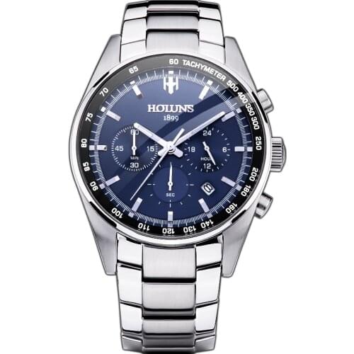 Hot Dropship 100% Full Steel Men Watch Military Wrist Watches Chronograph Fashion Men Sports Watch Waterproof Relogio Masculino