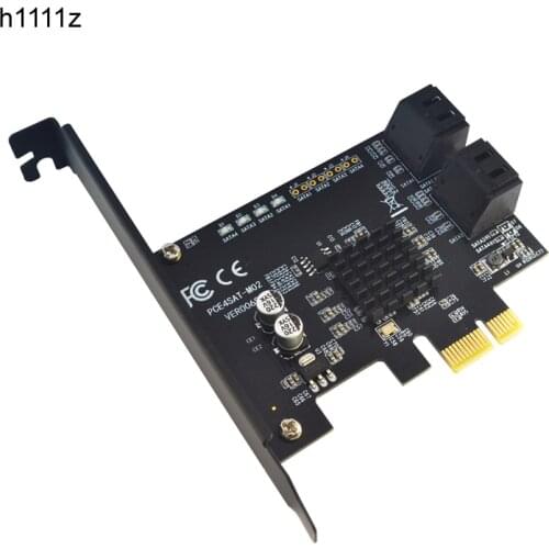 PCI-E SATA card PCI-E 1X Cards PCI Express to SATA 3.0 2Ports 4ports 6ports SATA III 6Gbps Expansion Adapter Boards add on card