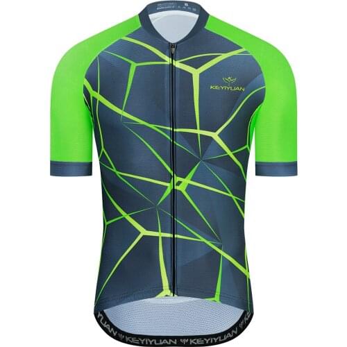 KEYIYUAN 2021 Summer Breathable Cycling Jersey MTB Racing Suit Cycling Equipment Camiseta Ciclismo Bisiklet Forması