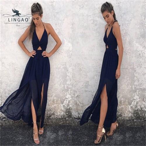 Летние платья с принтом LINGAO China At AliExpress