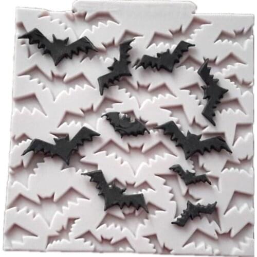 Luyou DIY Halloween The Bat Mould Silicone Mold Mat Cupcake Fondant Cake Tools Christmas Confeitaria Kitchen Accessories FM1186