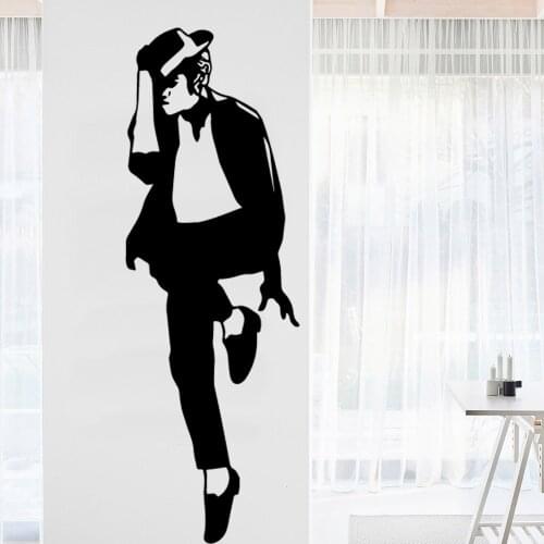 Michael Jackson Wall Stickers Wallpaper Vinyl Removable Decor For Kids Rooms Decoration Decal Murals