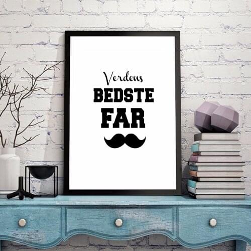 Minimalist Mustache and Glasses Canvas Art Print Painting Poster Wall Pictures For Room Home Decoration Wall Decor No Frame