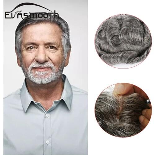 No Knot Toupee Men Replacement System Hair Vloop Base Thin Skin Natural Human Hair Prosthesis Men Toupee Remy Hair Piece