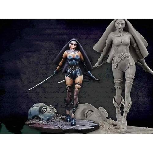 New Unassembled 1/24 75MM ancient WOMAN stand (WITH BASE ) 75MM Resin Figure Unpainted Model Kit