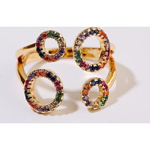 OIQUEI Women's Gold Rings