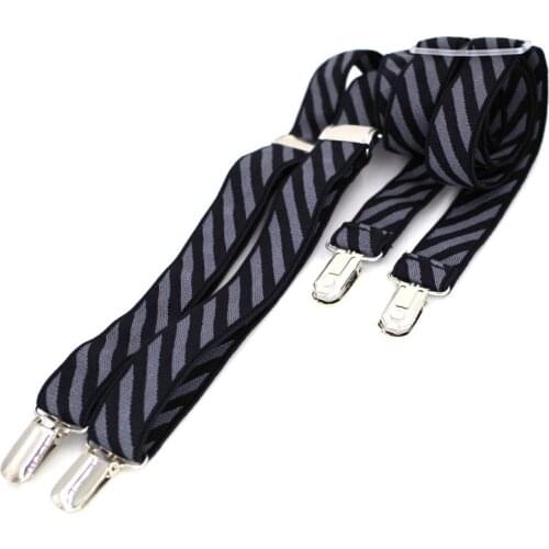 New 4clips Mans Suspenders Girls Braces 2019 Boy Tirantes Ligas Adjustable Elastic Pants Suspenders Width:2.5cm Length:120cm