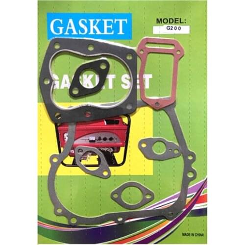 Full gasket set for Honda G200 G300 engine motor water pump cylinder muffler carburetor intake complete gaskets parts