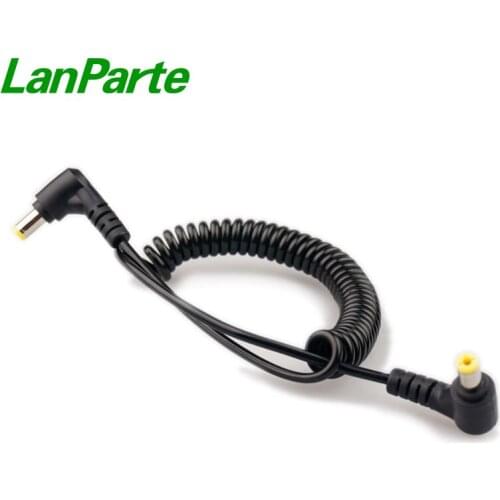 Lanpartre Yellow-Tip Camera DC 55-21 Spring Power Cable for Battery Pinch and DSLR Camera